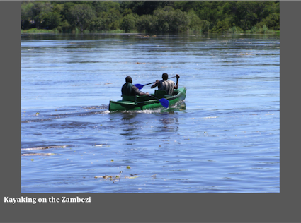 Kayaking on the Zambezi
